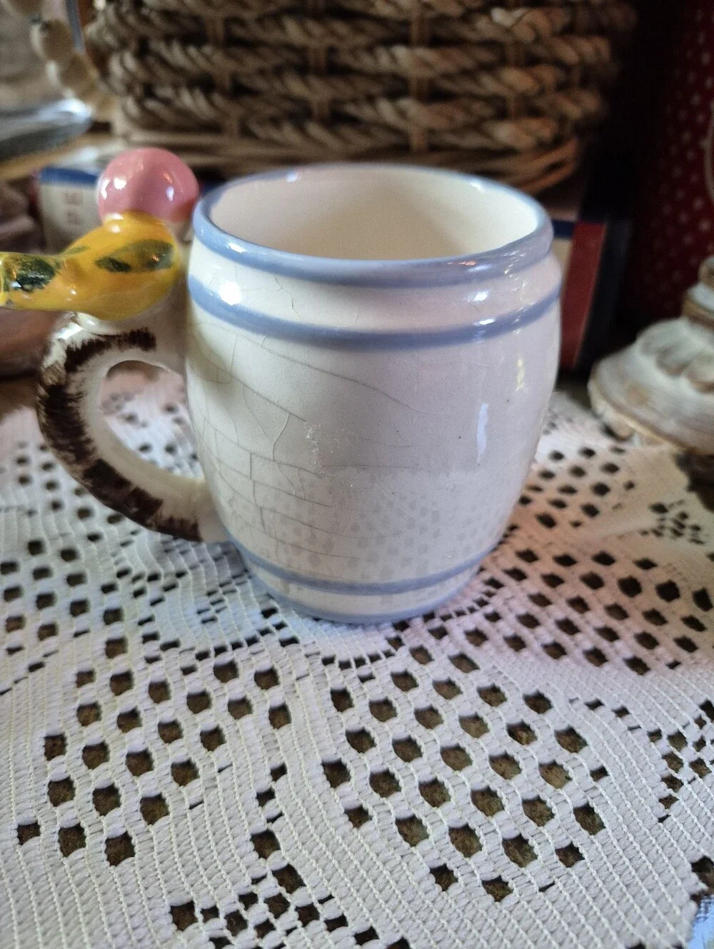 Vintage 1950s Hand-painted 